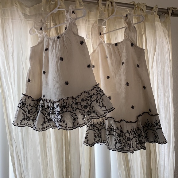 Zara Floral Embroidered Textured Dress - Picture 2 of 5